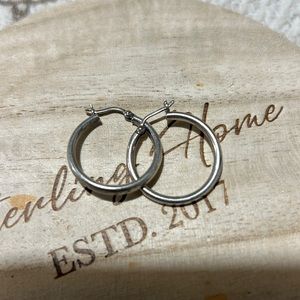 925 sterling silver hoops